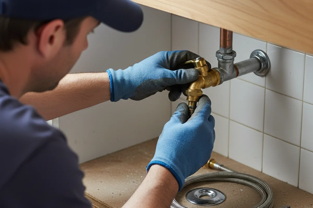 Shutoff valve and fitting work during Repiping in Stacy